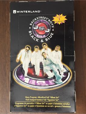 Winterland Backstreet Boys 'Black & Blue' Collectible Trading Card Box - Black